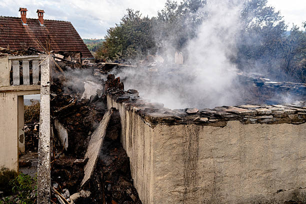 Professional Fire Damage Removal technician working in Columbia, KY
